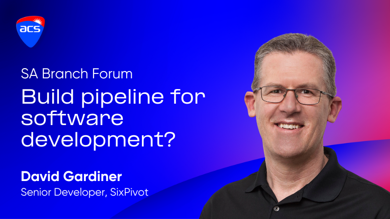 Catch our very own @DavidRGardiner speaking at this months <a href="/ACSnewsfeed/">ACS</a> (Australian Computer Society), Adelaide Branch 🎉

Free to register to join 👉 acs.org.au/cpd-education/…