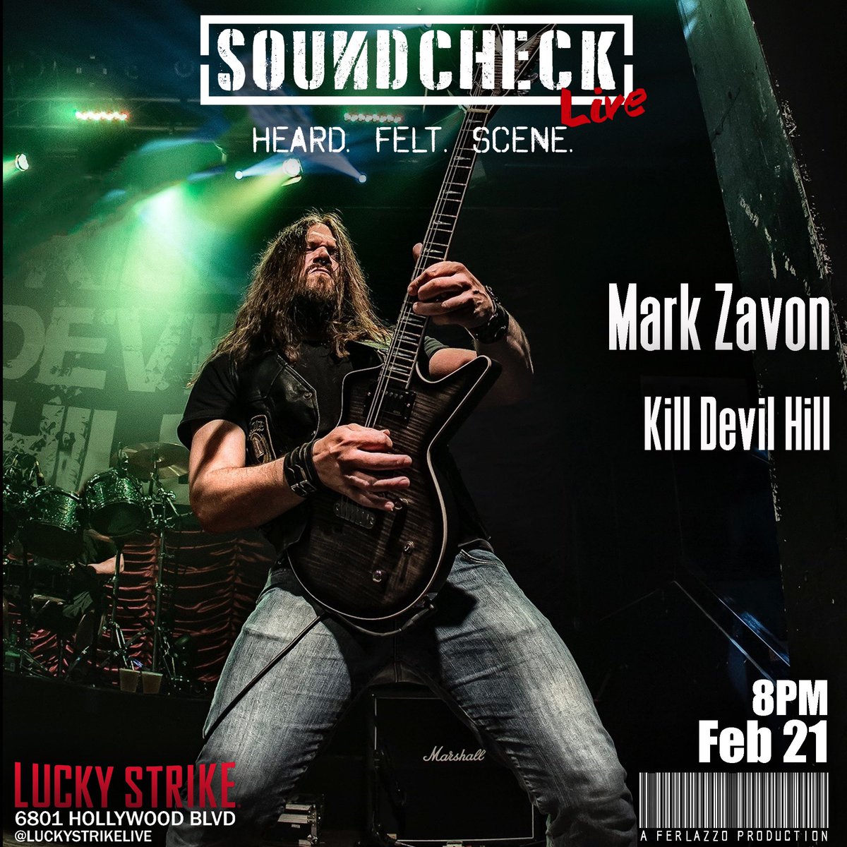 Mark Zavon (@markzavon) on Twitter photo Looking forward to jamming a couple tunes at Lucky Strike in Hollywood on Wednesday night! <a href="/KllDvlHll/">Kill Devil Hill</a> @SCLiveOfficial @Ferlazz Looking forward to jamming a couple tunes at Lucky Strike in Hollywood on Wednesday night! <a href="/KllDvlHll/">Kill Devil Hill</a> @SCLiveOfficial @Ferlazz