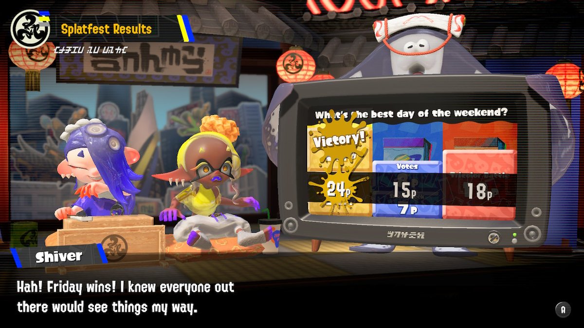 VenomPichu's tweet photo. Well, congratulations to #TeamFriday for winning the #SplatFest. It was difficult playing for me because I was getting a lot of disconnections. Hopefully my internet will be much better in the next SplatFest. GGs everyone. I tried my best.
#TeamSunday #Splatoon3 #NintendoSwitch https://t.co/7gfzLAUJoV