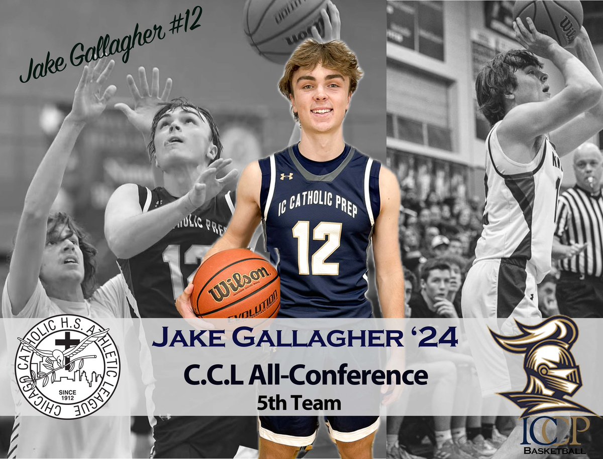 Congrats to <a href="/JGallagher12_/">Jake Gallagher</a> being named Chicago Catholic League All-Conference