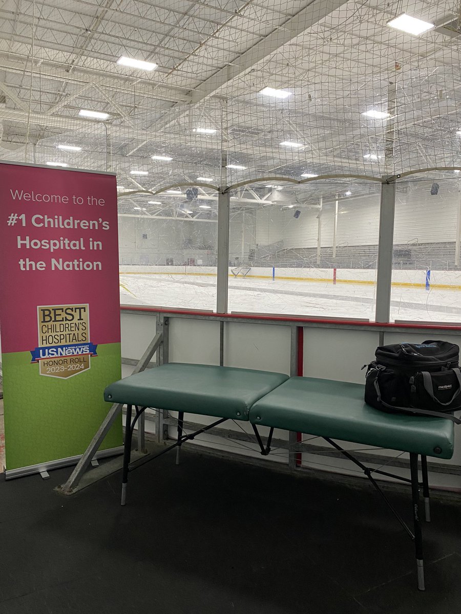 Our TEAM taking care of your TEAM. Another weekend of events, this time at Queen City SportsPlex for a hockey 🏒 tournament.