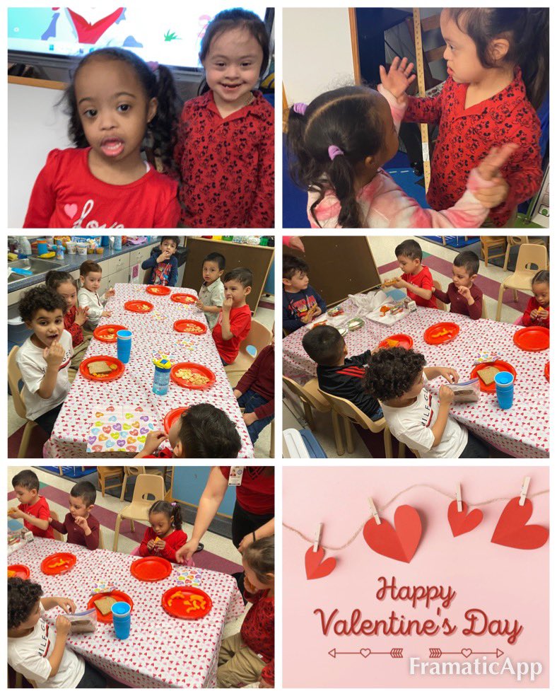 We took turns placing our Valentine exchanges in our peers’ bags. Then, it was time for our Friendship Party! Eating our favorite snacks and dancing with our friends! ❤️🥰 💕