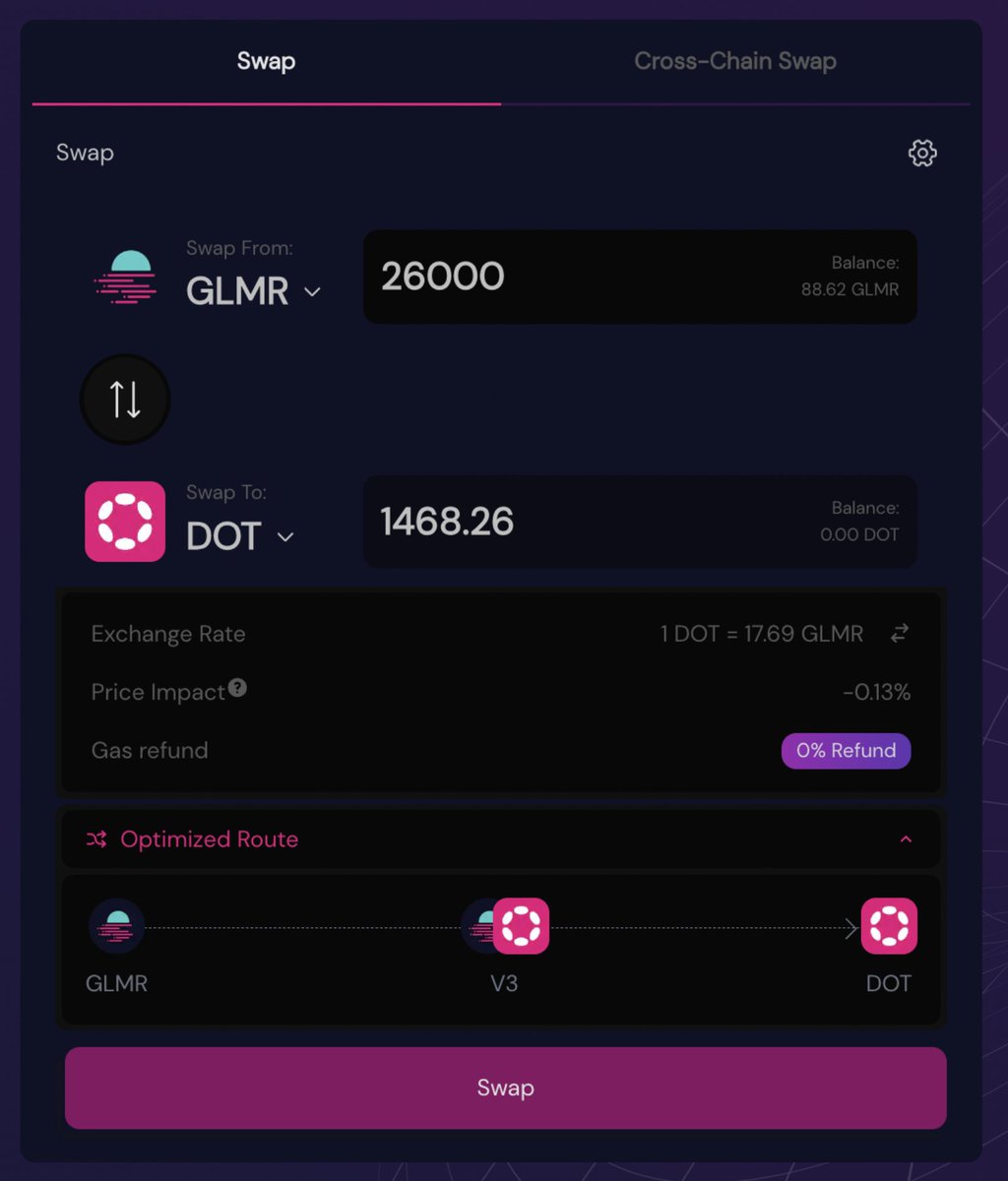 ⚡️ 0.1% slippage for $10K trade 🤯

This is real life. Lowest fee, instant swaps on StellaSwap. 

EVM on <a href="/Polkadot/">Polkadot</a> 🦊 Say $DOT if you want lowest-fee swaps 👇