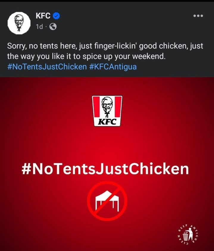 zainraja_01's tweet photo. While Israel has started bombing Rafah,where more than 1.5 million Palestinians are living in #Tents,KFC is mocking this condition and started a promotion of #NoTents compaign.Could it just be a coincidence?In my view,no it's not and they are actually making fun of it
#NoKfcInPsl https://t.co/COS1XwGkPP