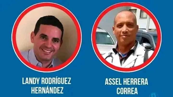 TODA LA SOLIDARIDAD, EL ACOMPAÑAMIENTO Y LA ESPERANZA 💚 PARA LOS FAMILIARES Y AMIGOS DE LOS #MédicosCubanos ASSEL HERRERA CORREA Y LANDY RODRÍGUEZ HERNÁNDEZ 💚🇨🇺‼️ 

#FuerzaCuba
#Cuba