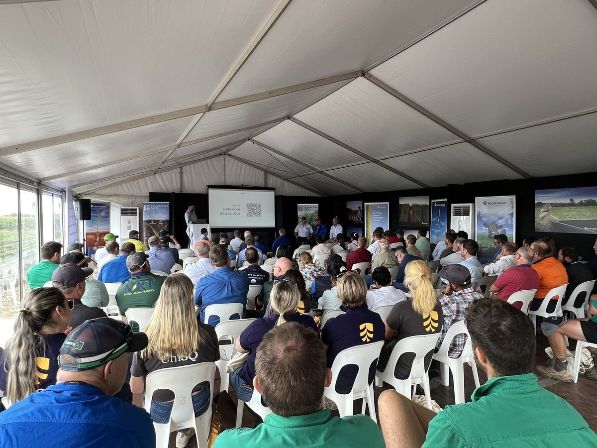 PacificSeeds's tweet photo. Day 1 underway at the @PacificSeeds Foundation Farm field days ππ±
#foundationfarm #pacificseeds https://t.co/Sgz978G8n2
