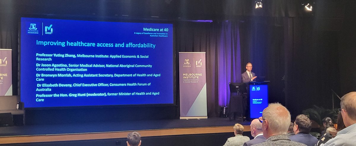 Ou Yang (@ouyang_hrb) on Twitter photo Excited to kick off this afternoon's sessions with the Hon. Greg Hunt leading the discussion on enhancing healthcare access and affordability!
#MedicareAt40 <a href="/MelbInstUOM/">Melbourne Institute</a> <a href="/BusEcoNews/">Business & Economics UniMelb</a> Excited to kick off this afternoon's sessions with the Hon. Greg Hunt leading the discussion on enhancing healthcare access and affordability!
#MedicareAt40 <a href="/MelbInstUOM/">Melbourne Institute</a> <a href="/BusEcoNews/">Business & Economics UniMelb</a>