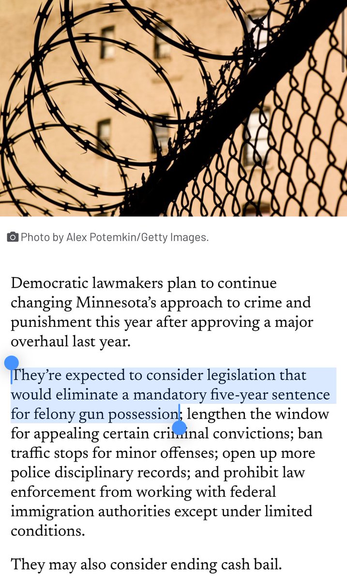 Early reports indicate that the individual who killed two Burnsville Police Officers and an EMT today was a felon who illegally possessed a firearm. 

The DFL majority trying REDUCE the prison sentences for felons in possession while selling new and ineffective gun laws is