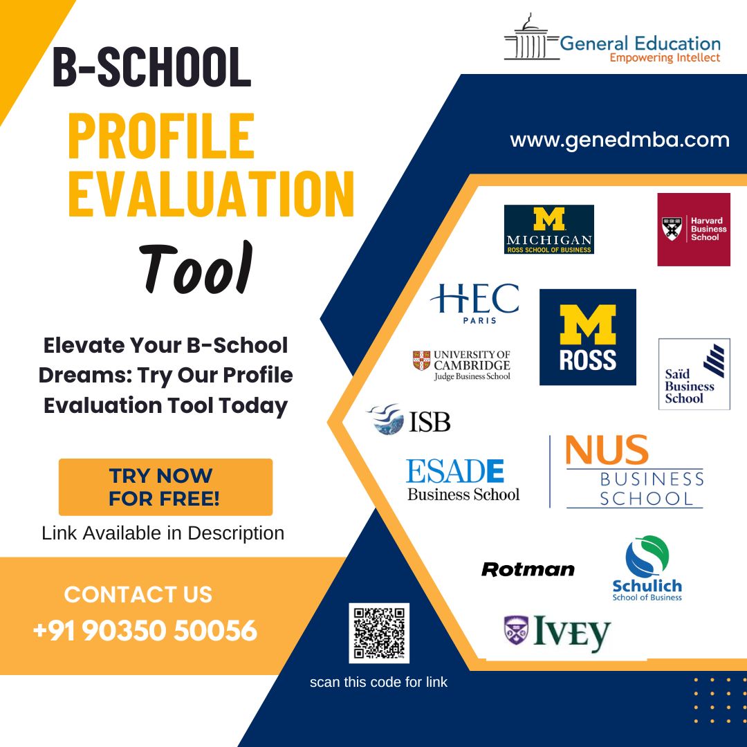 Click here to access the tool: bit.ly/Profile_evalua…
Contact : 090350 50056

#MBAprofileevaluation #TopBschools #mbaadmission #rotmanmba #ISBmba