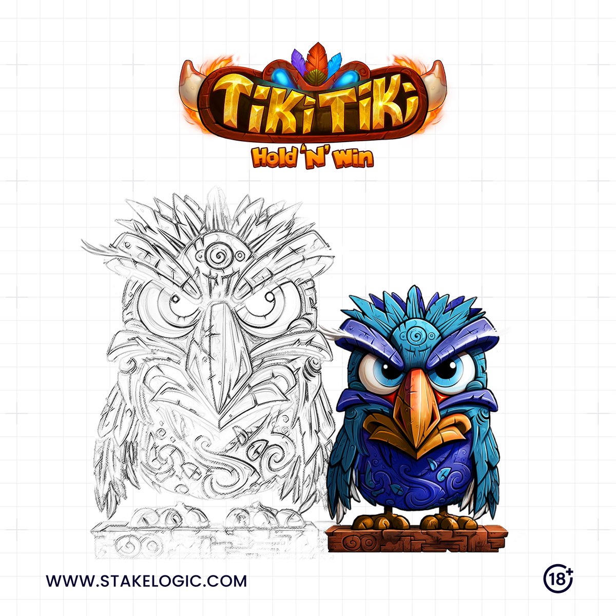 Stakelogic's tweet photo. These vibrant sketches will lead you on your tropical journey through paradise in Tiki Tiki Hold 'N' Win 🎰🍹
+18 | https://t.co/QlpZ339CQW
#Stakelogic #ThinkBigger #TikiTikiHold’N’Win #Sketches #Videoslot #SpinToWin #OnlineSlot #SuperWheel https://t.co/VpN8tmX0im