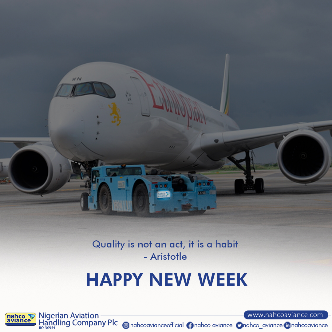 Happy New Week. 

#QualityMatters #excellenceinhabits #nahcoaviance