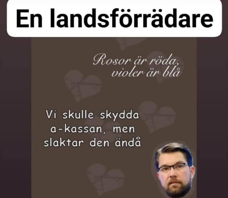 Den absolut störste lögnare som vi någonsin haft I vår svenska politik!
Nu börjar sprickan i SD..🧐
Medlemmarna hoppar av ?