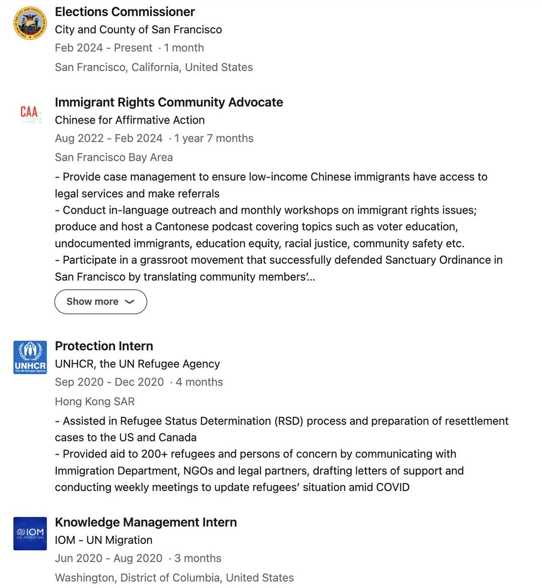 Kelly Wong is the first noncitizen to be appointed to San Fransisco's