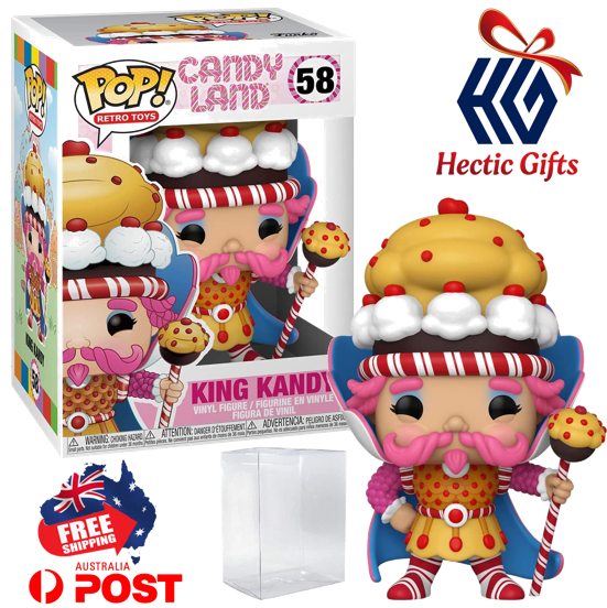 King Kandy from the Candy Land Board game universe will make a 'sweet' addition to your Funko POP collection! 

ow.ly/jPCv50Jijsl

#New #HecticGifts #FunkoPop #CandyLand #KingKandy #FiftyEight #Vinyl #bundled #EcoTek #ProtectorCase #FreeShipping #AustraliaWIde