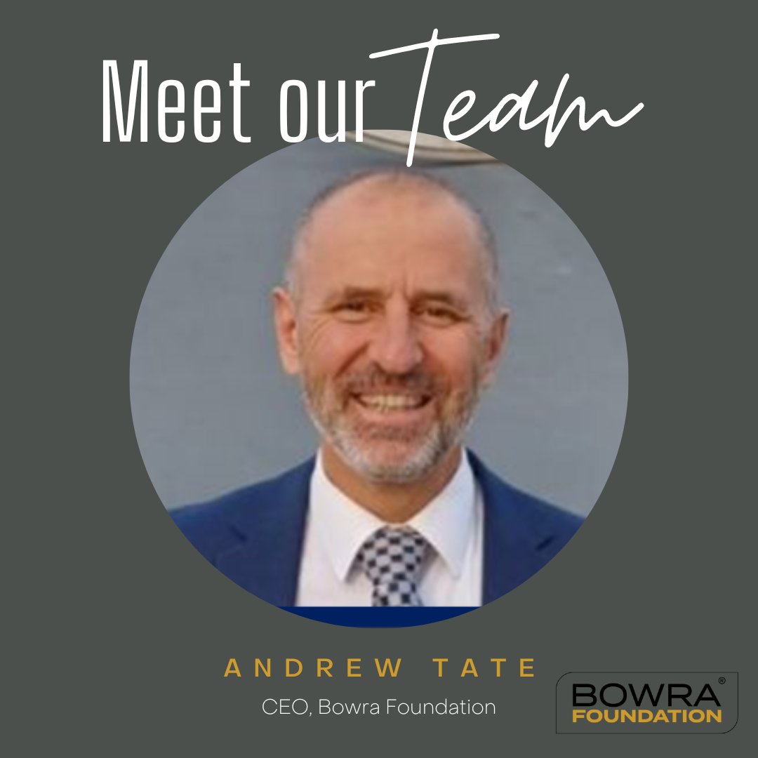 BOWRA Foundation have appointed a CEO! Andrew Tate has held a number of senior leadership & management roles including a Senior Leadership role at the Royal National Lifeboat Institution. #bowrafoundation #teamworkmakesthedreamwork #charity #meettheteam #whatsinsidematters