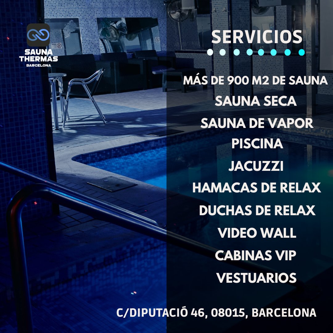 ¿Buscando el lugar perfecto para relajarte y pasarla bien? En #SaunaThermas te esperan más de 900 m2 de diversión y bienestar. Desde saunas seca y de vapor hasta piscina, jacuzzi, y habitaciones vip, ¡aquí tenemos todo para que vivas una experiencia inolvidable! 💆💦 #saunatime