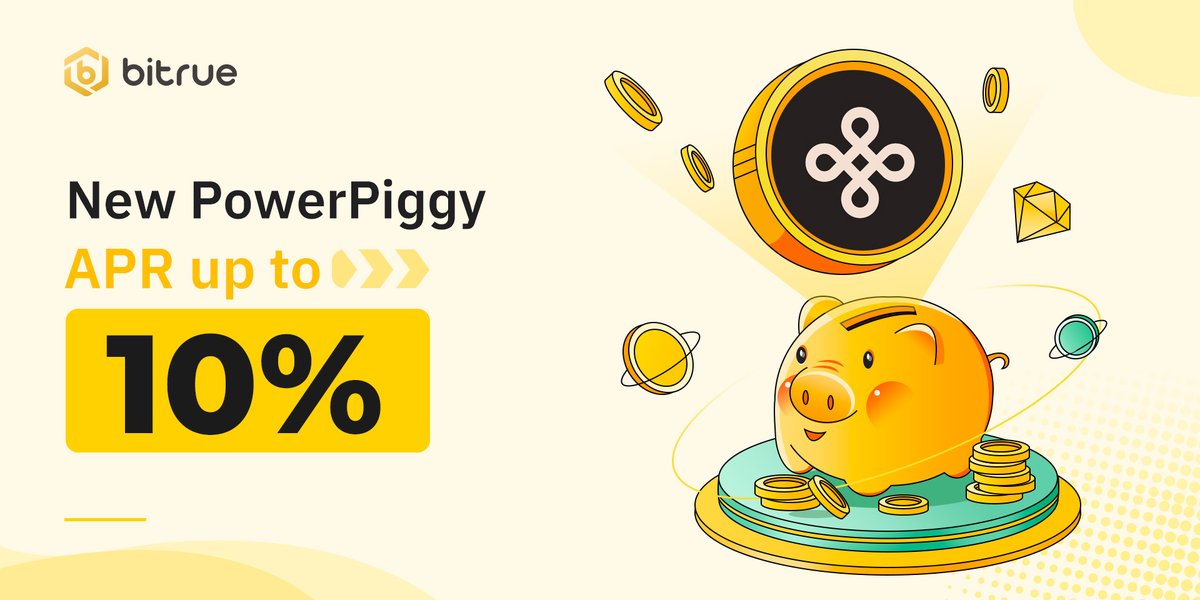 💎 $DYM @dymension is NOW available on #Bitrue #PowerPiggy 💰 Earn up to 10% APR with no lock-up 👉 Stake now bitrue.com/flexible-staki…
