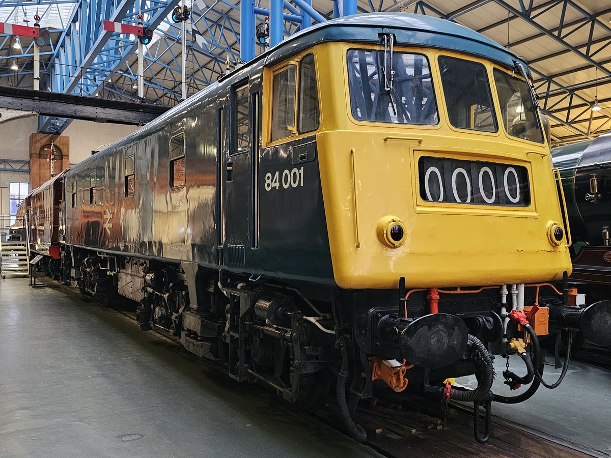 NBL Class 84 84001 seen in the National Railway Museum yesterday. #Class84 @RailwayMuseum