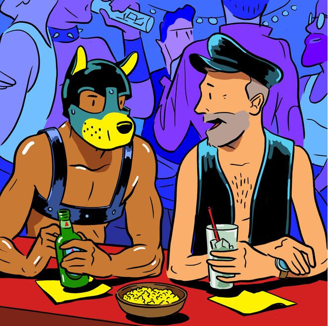 humantailspace's tweet photo. Apparently being a pup is a way to avoid being boring according to the WSJ? Interesting.. (Illustration by Dave Urban from WSJ Article). https://t.co/R0m3xyVfZQ #humanpup https://t.co/UYy5h7nUNC