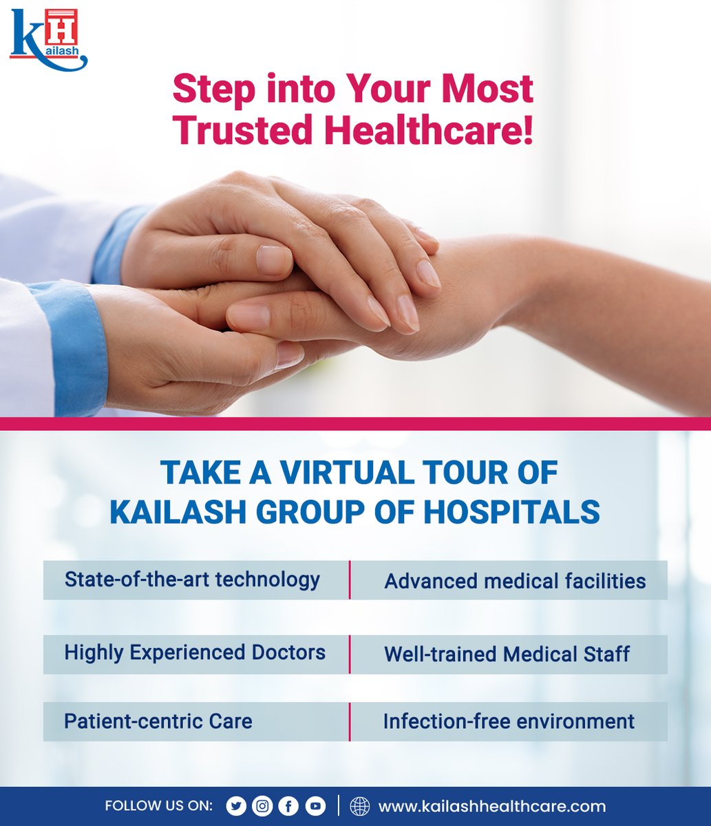 With decades of Trust and patient-centric care Kailash Hospital is the City's most preferred Healthcare.

To know about our medical expertise visit: kailashhealthcare.com

#healthcare #besthospital #CompassionateCare #tophospitals #kailashhospital #kailashgroupofhospitals