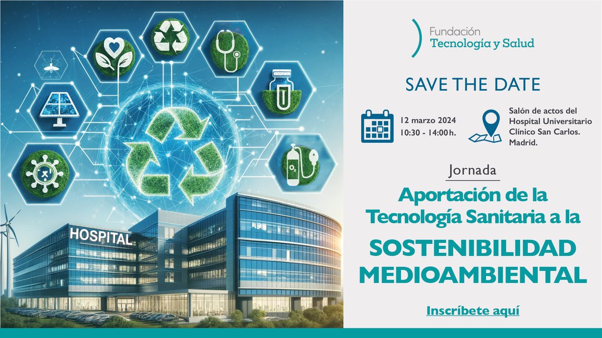 El próximo 12/03 <a href="/fenin_es/">Fenin</a> celebra la jornada “Aportación de la Tecnología Sanitaria a la sostenibilidad medioambiental”, que pondrá el foco en el compromiso y responsabilidad del sector con el #medioambiente.  Consulta aquí el programa: ow.ly/fctV50QCALP Inscríbete aquí: