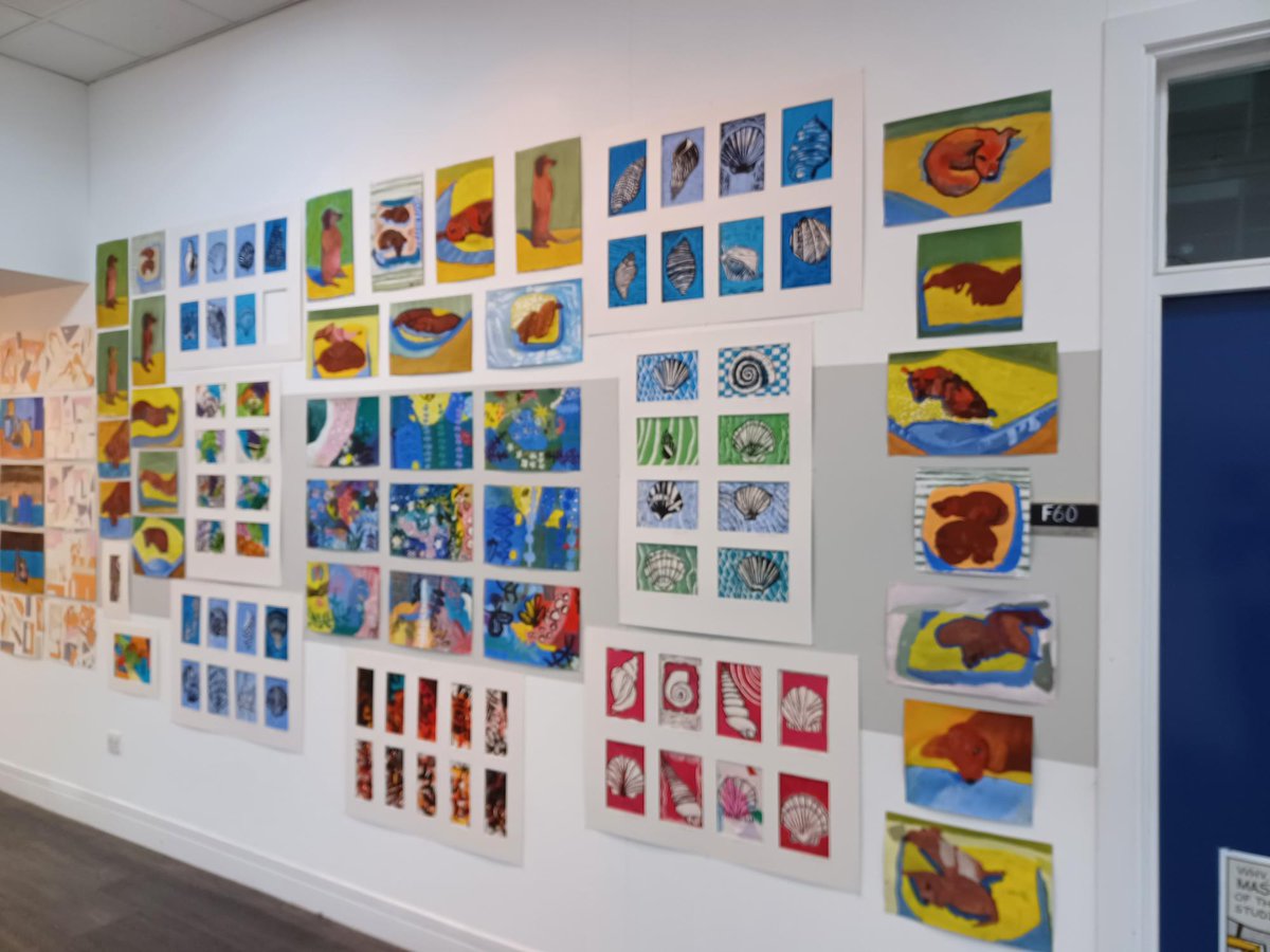 Spring has arrived! The Lower School Art Show is going up - enjoy this preview!