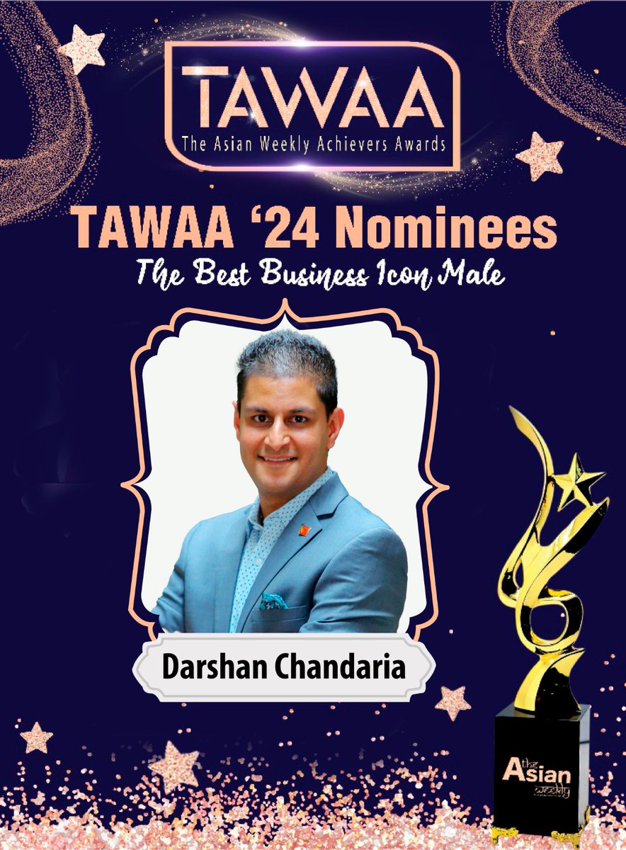 Honored to be nominated for The Asian Weekly Achievers Awards (TAWAA) in the Best Business Icon - Male category. Your support means a lot to me. Please vote using this link tawaa.co.ke. Thank you in advance for your vote and support. #TAWAA24 #TAWAA #TheAsianWeekly