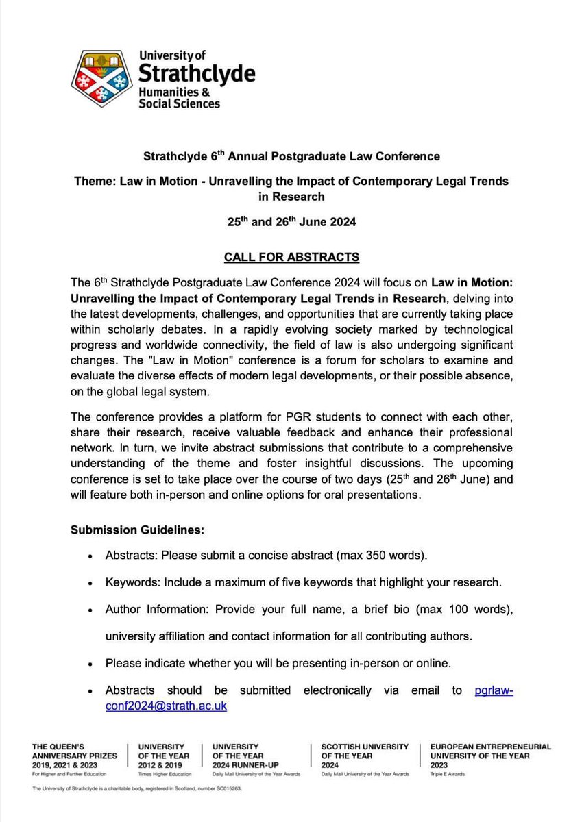 StrathPGRlawConf tweet media