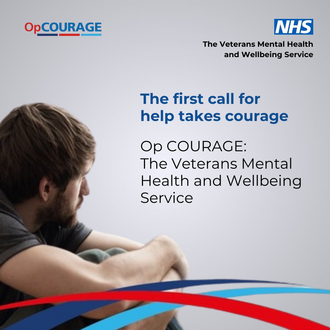 Have you heard of Op Courage?

Op Courage is the collective name for an NHS mental health and wellbeing service, created in 2017 specifically with the Armed Forces community in mind.

An incredibly valuable service! 🤍

#opcourage #military #veterans #veteransupport #nhs #support