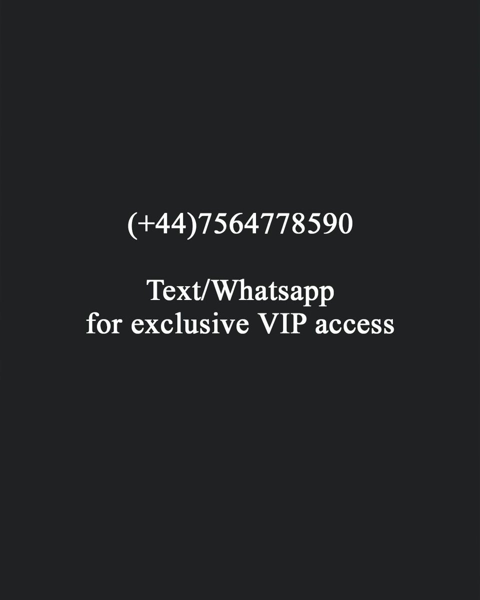 Text/Whatsapp the number to be granted access x