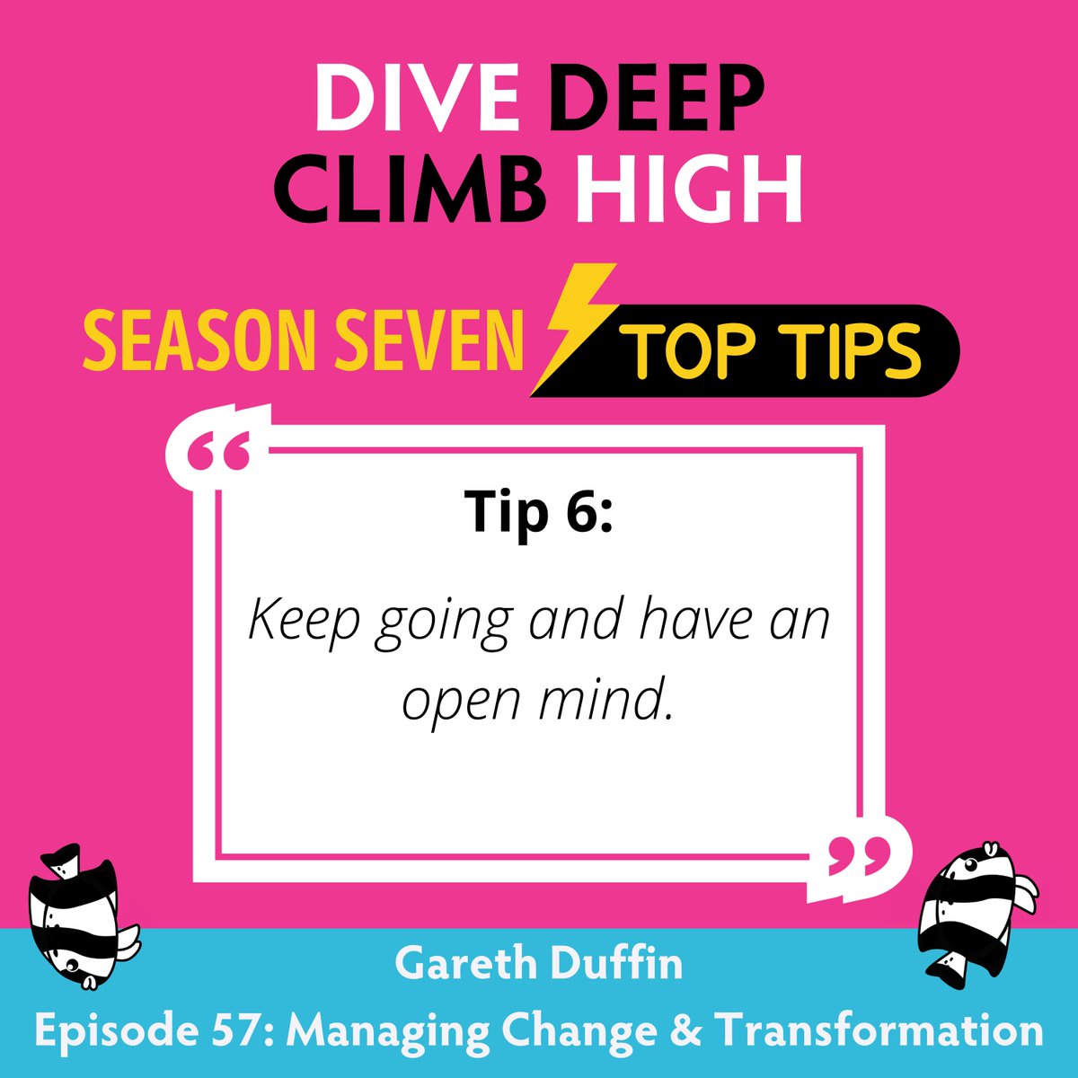 This week I continue to share my favourite #leadershiptips from Season 7 of the Dive Deep, Climb High podcast. 🎧Listen to Gareth Duffin from @MethodAvenue dive deep into how best to manage #transformation & #change: bit.ly/3YfgcjO #highereducationleadership #podcast