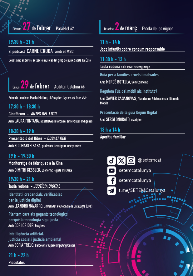 setemcat's tweet photo. 💡 Què trobarem al #MSC24?

27/02 Pòdcast amb @carnecruda a @parallel62bcn
29/02 Taules rodones a @calabria_66
02/03 Xerrada i jocs familiars @AFA_DeLesAigues 

🌐 Inscripcions gratuïtes: https://t.co/OHL0SW5ZAo https://t.co/m5ryZt5CHN