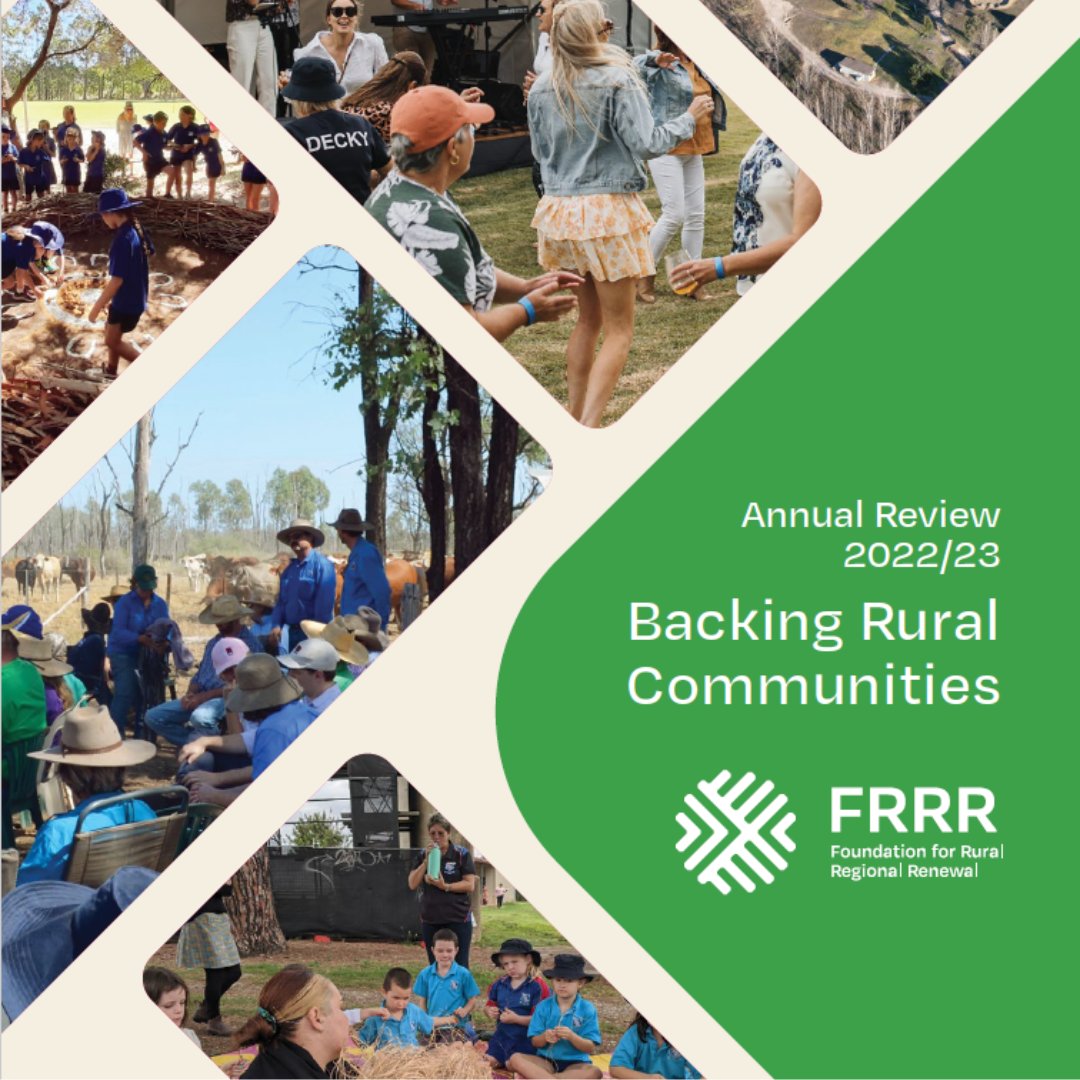 We love backing rural communities! Check out what we achieved together in FY 2022/23! The full annual review is now available below: frrr.org.au/ar23/ #Philanthropy #RuralAus #FRRR #CommunityGrants