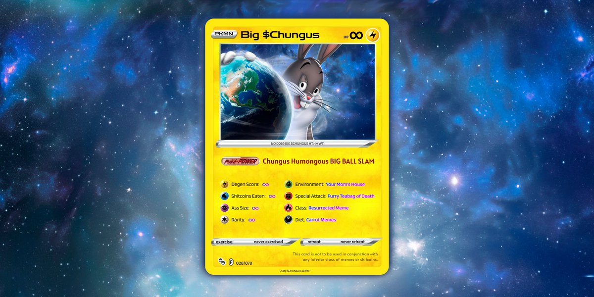 BigChungusToken's tweet image. There can only be one Big Chungus, join us or be eaten degens.