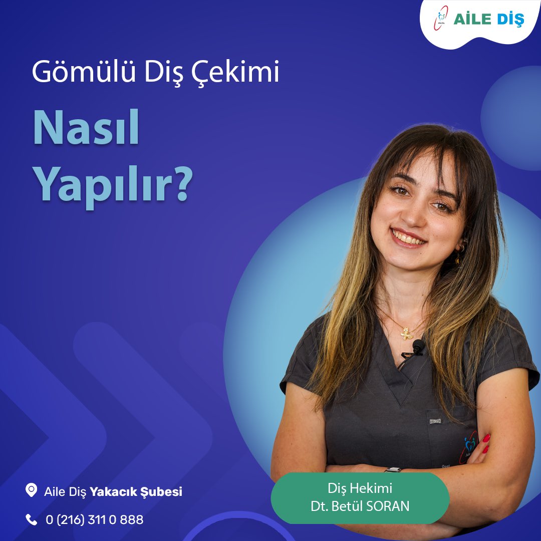 AiledisP's tweet photo. Gömülü Diş Çekimi Nasıl Yapılır?

Ayrıntılı bilgi ve uzman diş hekimi muayenesi için;

📍Aile Diş Sancaktepe Şubesi
📞0 (216) 475 0 888

📩info@ailedis.com
🌐https://t.co/qbwB58YpE5

#ailediş #kartaldiş #yakacıkdiş #sancaktepediş #samandıradiş #GömülüDiş #DişÇekimi #AğızSağlığı https://t.co/ED6dkimLKM