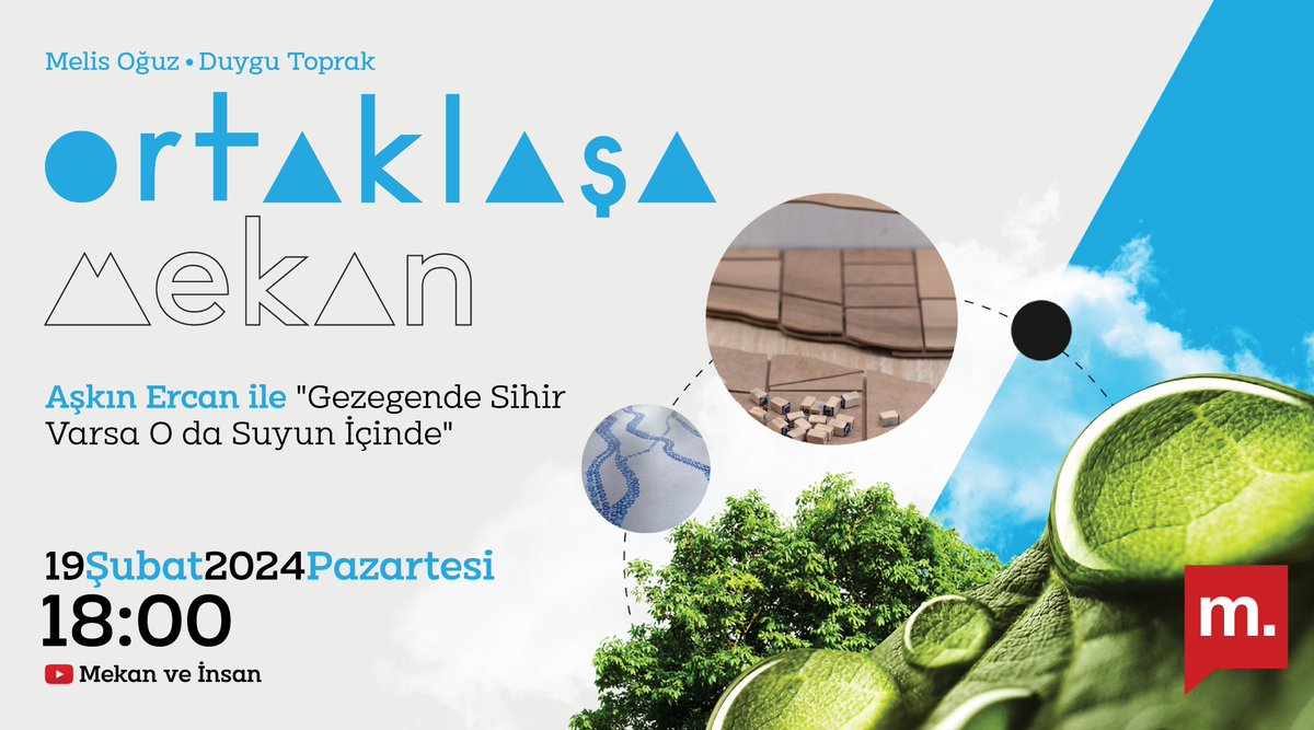 🌍 "Gezegende Sihir Varsa O da Suyun İçinde" sergisi nelere dikkat çekiyor?
⛵ Kayıp derelerin izini nasıl sürebiliriz?

💬 Melis Oğuz ve Duygu Toprak'ın konukları Aşkın Ercan

⏰18:00'de #Medyascope'ta

🔗youtube.com/live/uTSOwEPDy…

@melisoguz |  <a href="/ortaklasa/">ortaklaşa</a> | <a href="/ddtoprak/">Duygu Toprak</a>
