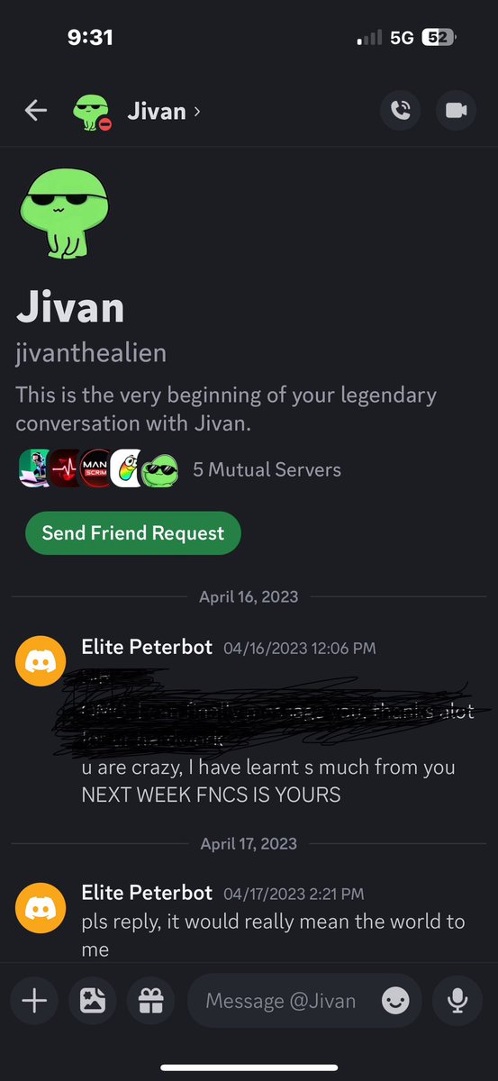 PeterbotME's tweet image. @VibinJivan I always believed in u 🐐