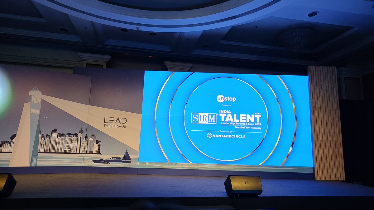 At the @SHRMindia Talent Summit in aamchi #Mumbai .. can't wait to start 😁 #leadthecharge #shrmindiatalent