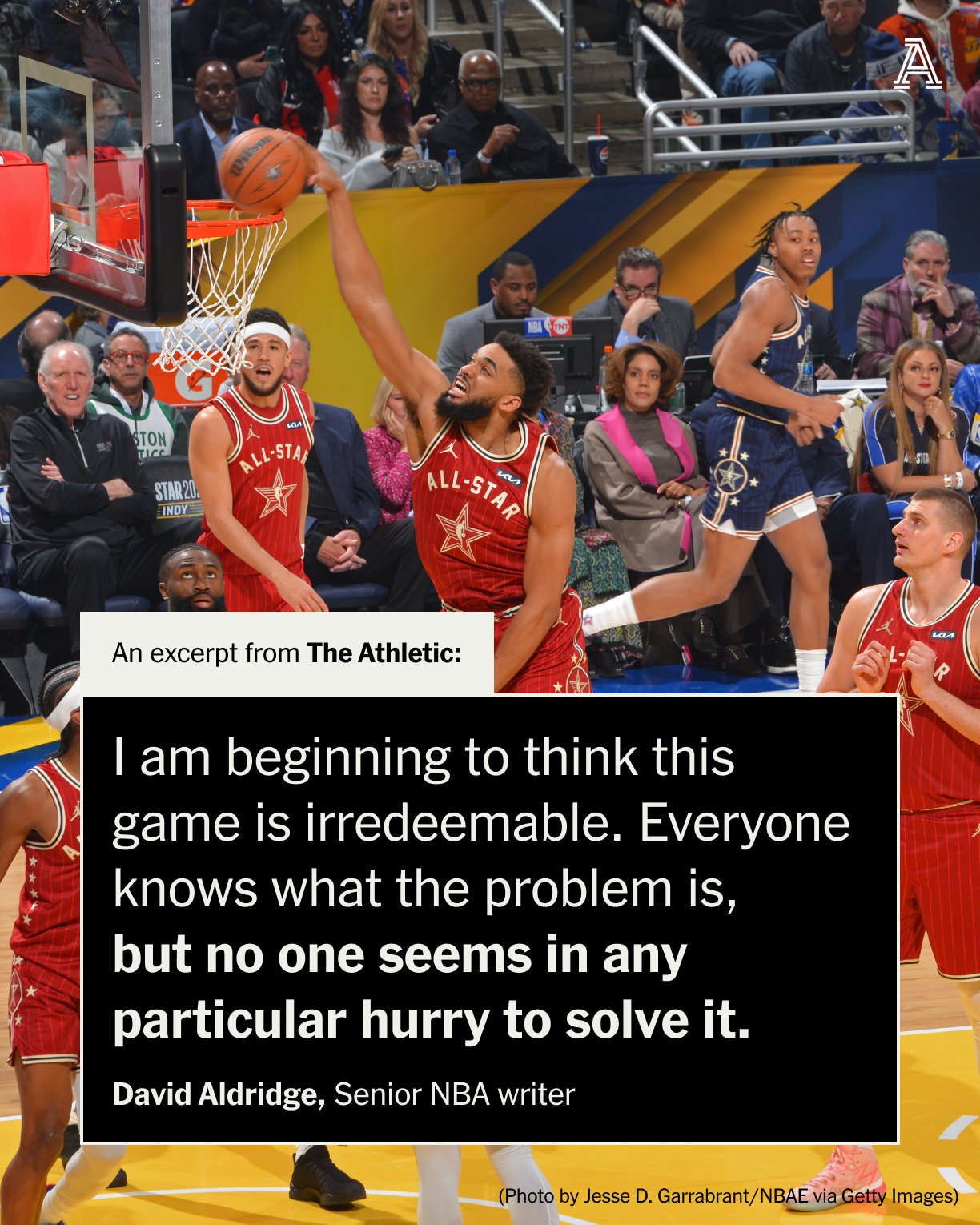 The Athletic on X One word to describe the 2024 NBA All Star game Dreadful. I m not sure why the notion of even minimal defensive effort seems to be beyond this generation of