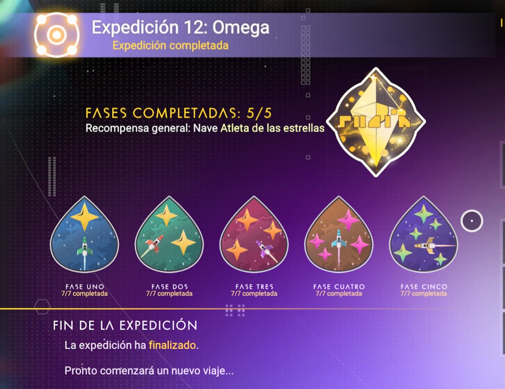 Listo expedicion #12 Completada!!!! en <a href="/NoMansSky/">Sean Murray</a>, muy entretenida <a href="/hellogames/">Hello Games</a> muchas gracias, esperamos mas con ancias 🫡🚀🥚 #adoptaunalivingship