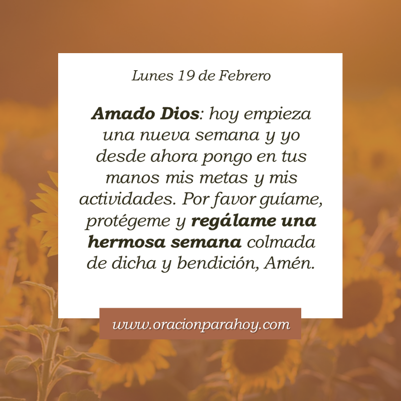 OracionParaHoy's tweet photo. Oración para hoy 19 de febrero: https://t.co/rxvpZDVFpy