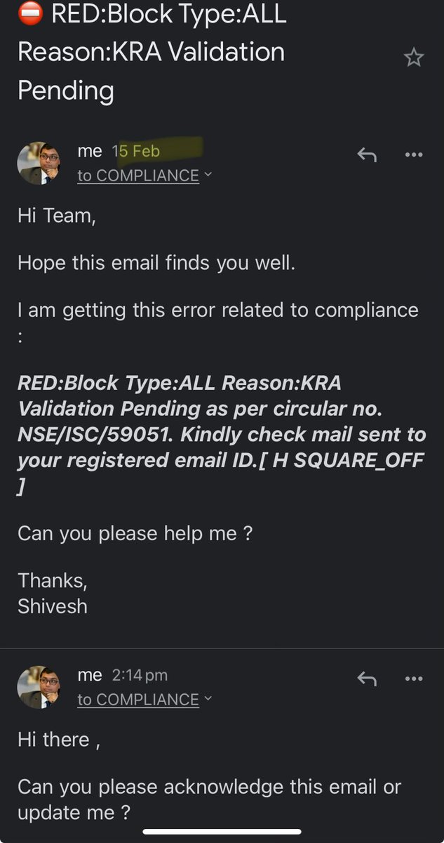 Hey .<a href="/fyers1/">FYERS</a> compliance team,
Why there is not any reply from last few days ?