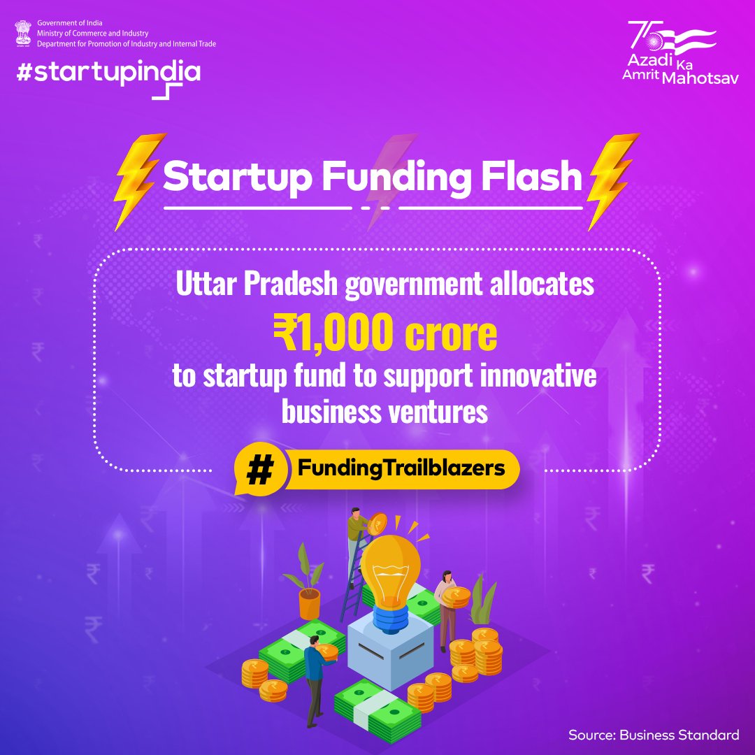 Uttar Pradesh government's investment initiatives drive the state to emerge as a startup hub with 8 unicorns and counting. Kudos to UP for its innovative spirit revolutionizing multiple sectors. Read the full article: bit.ly/47hSO8U #FundingTrailblazers #UttarPradesh