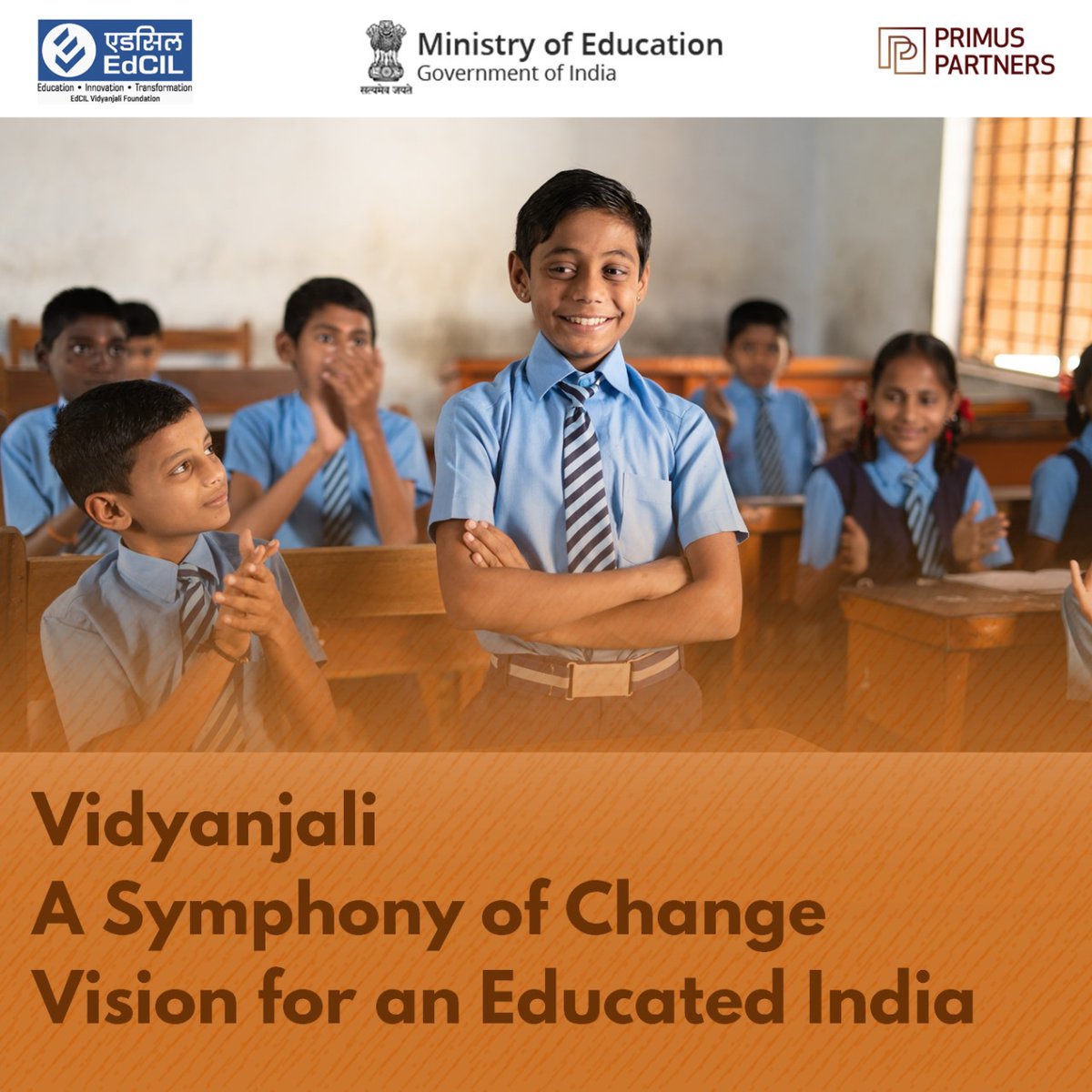 Experience the Symphony of Change with Vidyanjali. Our vision: an educated India, where every child's potential shines bright @BharatForgeLtd @ClearmediH @FiatIndia @HDFC_Bank @gatesfoundation