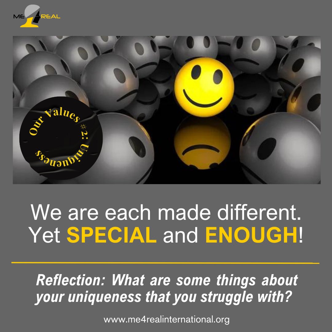 Me4realI's tweet photo. You are #unique #special #enough 

Don’t believe the naysayers https://t.co/OmHZ0KWUAf