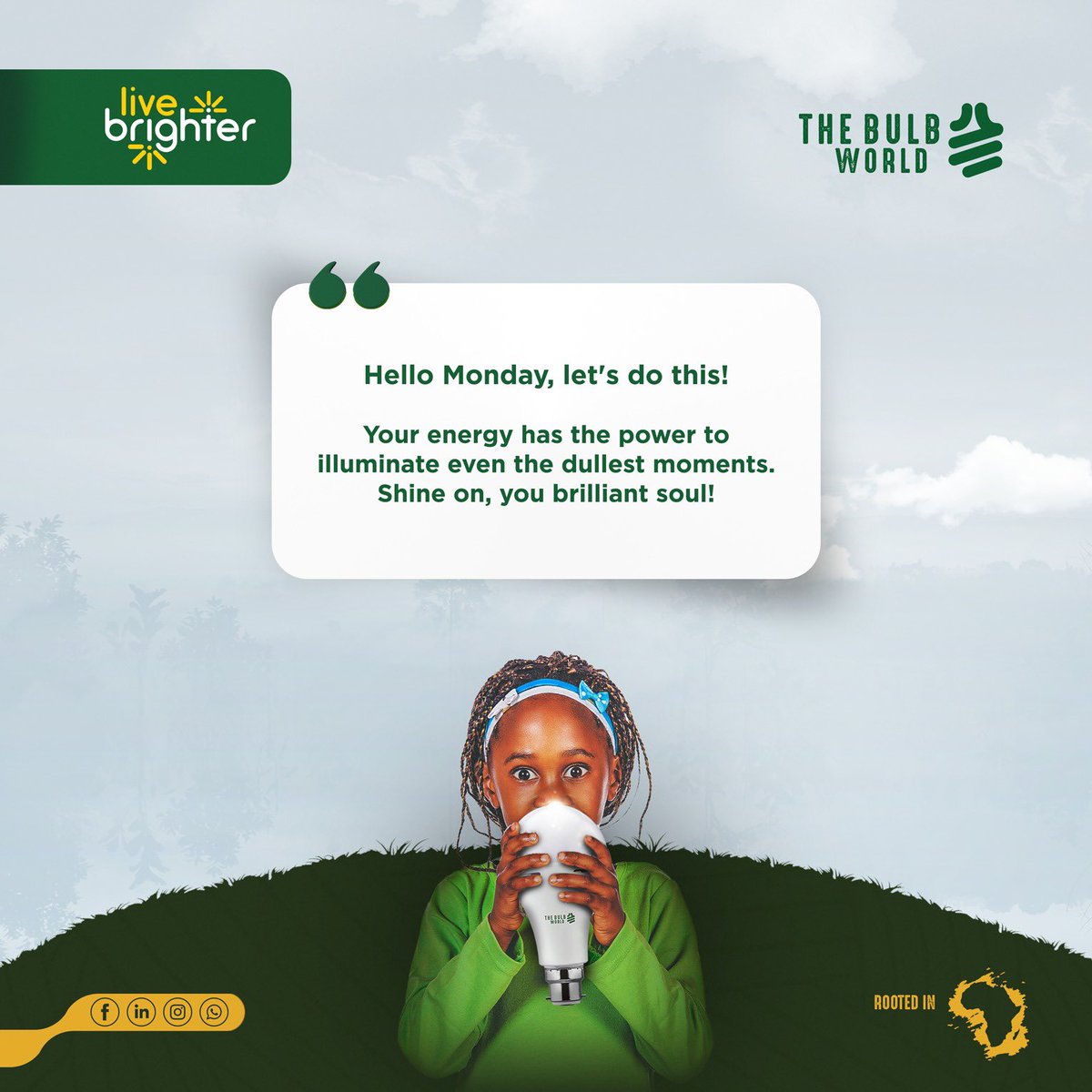 #ShineBright  #MondayMotivation 

<a href="/thebulbworldBW/">The Bulb World</a>