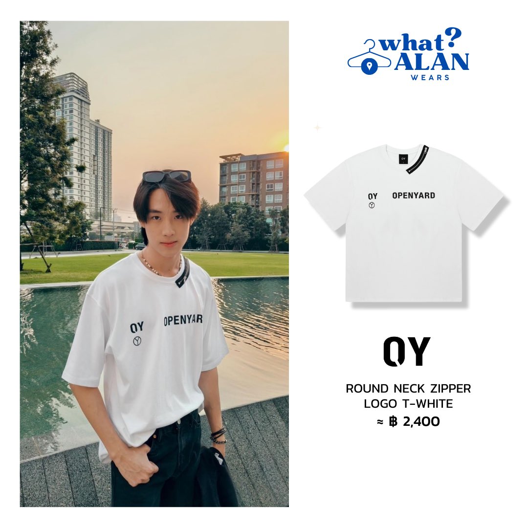 ALANiVERSE_'s tweet photo. #whatALANwears
🌅 IG Post : 19.02.2024
📸 @ alan.busofficial

#openyard
👕 Round Neck Zipper Logo T-White

#ALANpasawee 
#BUSbecauseofyouishine https://t.co/IYJgOwvoM1