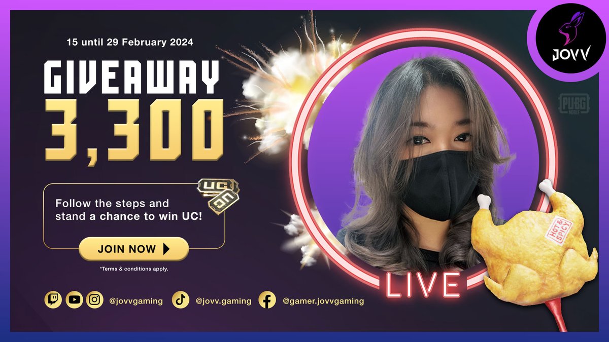 violetjoanne's tweet photo. 3,300UC Giveaway is here
Come and join before it’s end https://t.co/S4azWp0ZZW https://t.co/Bh8p4KC3u9