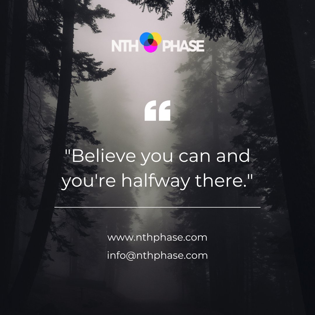 Nthphaseindia's tweet photo. Let your belief be the driving force this Monday. You're not just starting; you're already halfway to achieving your goals!
website: https://t.co/V5fzRw65yO
Mail Us: info@nthphase.com
#NthPhase #NthPhaseSoftware #NthPhasesoftwareSolutions
#MondayMotivation #BelieveInYourself https://t.co/CAIp5BTDoF