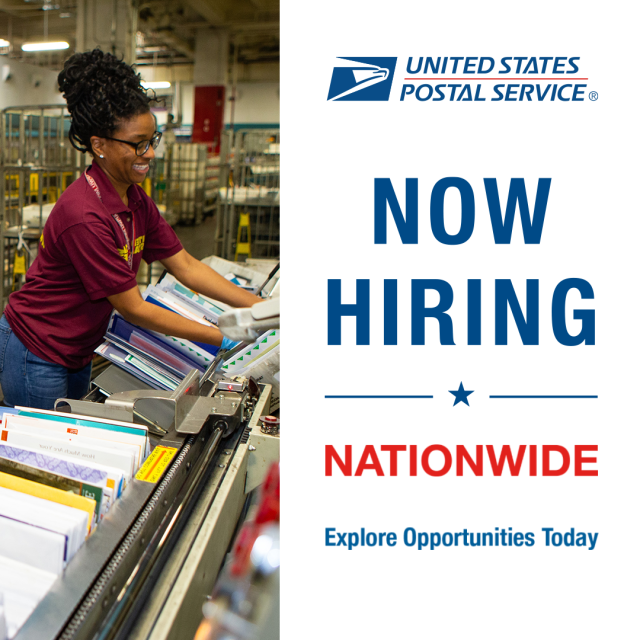 b.link/uspscareers And for tips on where and how to apply: b.link/uspsapplyforaj… #hiring #nationwide #hiringnow #careeropportunities #joinourteam #learnmore #USPS #USPSEmployee bit.ly/48mpttB